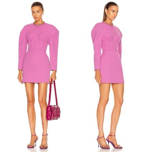 NEW $680 AKNVAS Neneh Dress in pink - Picture 1 of 12